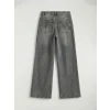 LCW Jeans Gri Wideleg Kadın Jean Pantolon