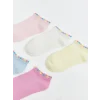 LCW Kids Pembe Kız Çocuk Patik Çorap 5li