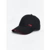 LCW ACCESSORIES Siyah Nakışlı Erkek Kep Şapka