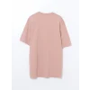 LCWAIKIKI Basic Pembe Bisiklet Yaka Penye Erkek Tişört