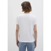 Mavi 1610622-86417 Kırmızı Miav Baskılı Beyaz Tişört