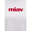 Mavi 1610622-86417 Kırmızı Miav Baskılı Beyaz Tişört