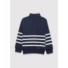 Mavi 6S10067-82318 Yarı Fermuarlı Çizgili Sweatshirt