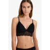 Defacto D7843AXBK27 Siyah Dantelli Kaplı Pedli Bralet
