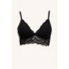 Defacto D7843AXBK27 Siyah Dantelli Kaplı Pedli Bralet