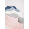 Defacto B8451AXKR1 Coral Kadın 5li Pamuklu Sneaker Çorap