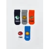 LCW Kids Karışık Desenli Erkek Çocuk Patik Çorap 5li