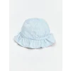 LCW baby Ekru Çiçek Baskılı Kız Bebek Bucket Şapka