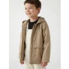 LCW Kids Haki Su İtici Deri Görünümlü Erkek Çocuk Mont