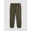 XSIDE Haki Slim Fit Erkek Gabardin Jogger Pantolon