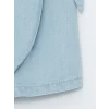 LCW Kids Mavi Beli Lastikli Kız Bebek Jean Şort Etek