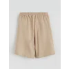 LCW Kids Bej Beli Lastikli Erkek Çocuk Şort