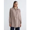 LCW EVERYDAY Karışık Çizgili Oversize Kadın Gömlek Tunik