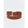 LCW ACCESSORIES Kahverengi Deri Görünümlü Kadın Kemer