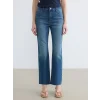 LCW Jeans İndigo Crop Flare Kadın Jean Pantolon