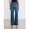 LCW Jeans İndigo Crop Flare Kadın Jean Pantolon