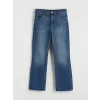 LCW Jeans İndigo Crop Flare Kadın Jean Pantolon