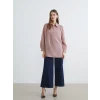 LCWAIKIKI Classic Pembe Modal Karışımlı Oversize Kadın Gömlek Tunik
