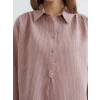 LCWAIKIKI Classic Pembe Modal Karışımlı Oversize Kadın Gömlek Tunik