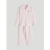 LCW Kids Pembe Gömlek Yaka Kız Çocuk Pijama Takım