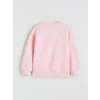 LCW Kids Pembe Spongebob Baskılı Kız Çocuk Kalın Sweatshirt