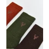 LCW ACCESSORIES Haki Erkek Soket Havlu Çorap 3lü