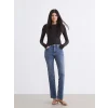 LCW Jeans İndigo Flare Kadın Jean Pantolon