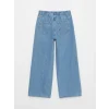 LCW Kids Mavi Wideleg Kız Çocuk Jean Pantolon