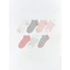 LCW Kids Pembe Desenli Kız Çocuk Patik Çorap 5li