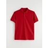 LCWAIKIKI Classic Kırmızı Polo Yaka Kısa Kollu Pike Erkek Tişört