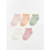 LCW baby Pembe Kız Bebek Patik Çorap 5li