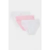 Defacto E2566A8PN69 Pembe 3lü Slip Külot Kız Çocuk