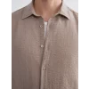 XSIDE Bej Regular Fit Uzun Kollu Erkek Gömlek
