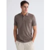 LCWAIKIKI Classic Kahverengi Polo Yaka Erkek Tişört