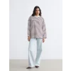 LCW Modest Mürdüm Rahat Kalıp Kadın Sweatshirt Tunik