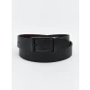 LCW ACCESSORIES Siyah Deri Görünümlü Erkek Kemer