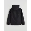 LCW Kids Siyah Su İtici Kapüşonlu Erkek Çocuk Mont
