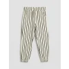 LCW Kids Ekru Çizgili Erkek Çocuk Jogger Eşofman Alt