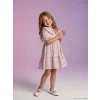 LCW Kids Ekru Çiçekli Kız Çocuk Elbise