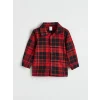 LCW baby Kırmızı Ekose Erkek Bebek Gömlek ve Pantolon
