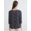 LCW Grace Lacivert Bisiklet Yaka Puantiyeli Bluz
