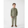 LCW Kids Yeşil Erkek Çocuk Gabardin Gömlek ve Pantolon