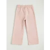LCW Kids Pembe Beli Lastikli Çiçekli Kız Çocuk Pantolon