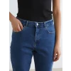 LCW Modest İndigo Mom Fit Kadın Jean Pantolon