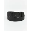 LCW ACCESSORIES Siyah Deri Görünümlü Erkek Kemer