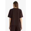 Defacto E9894AXBN539 Kahve Regular Fıt Nakışlı Krep Tişört