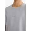 Defacto F8093AXGR130 Gri REGULAR FIT Baskılı Tişört