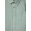 Defacto G7092A5GN1123 Yeşil Flamlı Poplin Gömlek Erkek Bebek