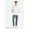 Defacto G1300AXNM84 İndigo Slim Tapered Fit Jean Pantolon