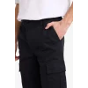 Defacto C9163AXBK81 Siyah Regular Jogger Kargo Cepli Gabardin Pantolon